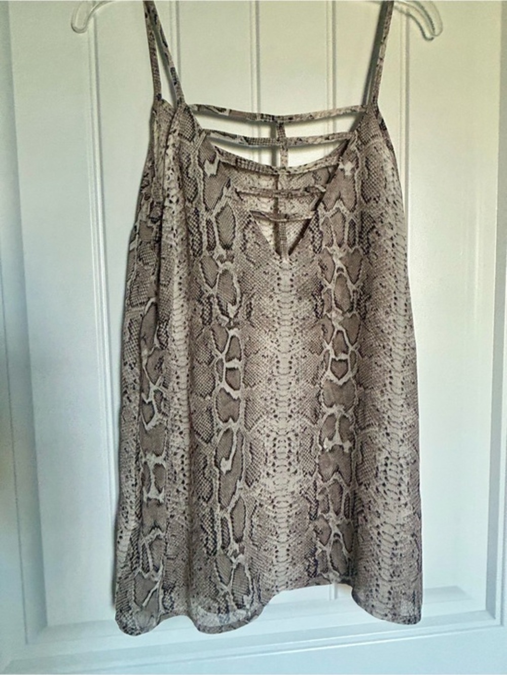 Maurice’s S Snake Print Tank - Camisole - Lightweight & Fun
